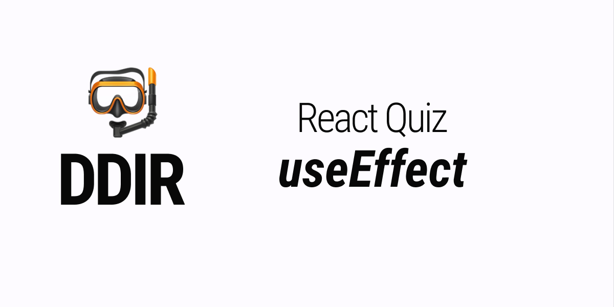 React Quiz Useeffect Deep Dive Into React